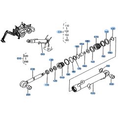 Boom Cylinder Assembly for Kubota R430 Loader