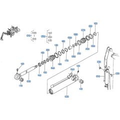 Bucket Cylinder Assembly for Kubota R430 Loader
