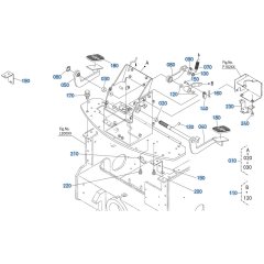 Brake Pedal Assembly for Kubota R430 Loader
