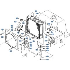 Radiator Assembly for Kubota R510 Loader