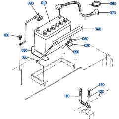 Battery Assembly for Kubota R510 Loader