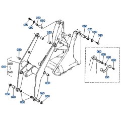 Shovel Frame Assembly for Kubota R510 Loader