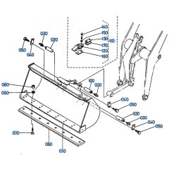 Bucket Assembly for Kubota R510 Loader