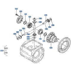 Differential Case (Front) Assembly for Kubota R510 Loader