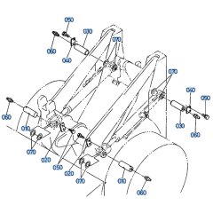 Lift Cylinder Assembly for Kubota R510 Loader