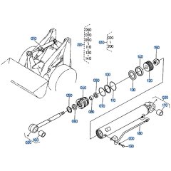 Tilt Cylinder Assembly for Kubota R510 Loader
