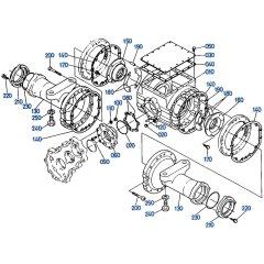 Axle Case (Rear) Assembly for Kubota R510 Loader