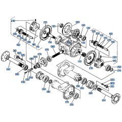 Axle (Rear) Assembly for Kubota R510 Loader