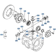 Differential Case (Rear) Assembly for Kubota R510 Loader
