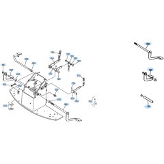 Brake Pedal Assembly for Kubota R520 Loader