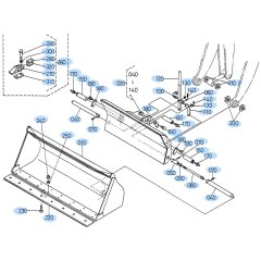 Bucket Assembly for Kubota R520 Loader