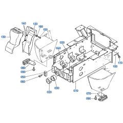 Rear Frame Assembly for Kubota R520 Loader