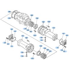 Axle Case (Front) Assembly for Kubota R520 Loader