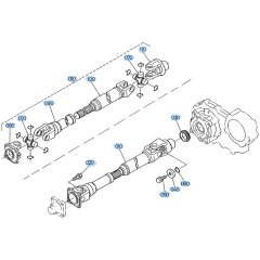 Propeller Shaft Assembly for Kubota R520 Loader