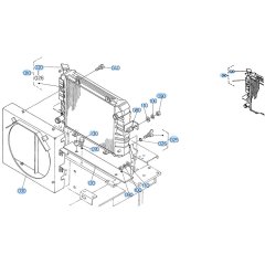 Radiator Assembly for Kubota R520 Loader