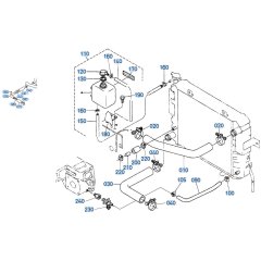 Reserve Tank Assembly for Kubota R520 Loader