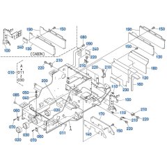 Rear Frame Assembly for Kubota R530 Loader