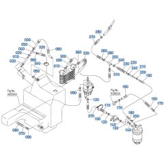 Fuel System Assembly for Kubota R530 Loader