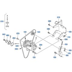 Compressor Assembly for Kubota R530 Loader