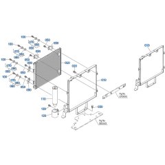 Condenser Assembly for Kubota R530 Loader