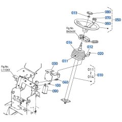 Steering Assembly for Kubota R530 Loader
