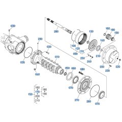 Differential Axle (Front) Assembly for Kubota R530 Loader