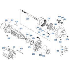 Differential Axle (Rear) Assembly for Kubota R530 Loader