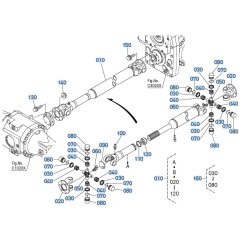 Propeller Shaft Assembly for Kubota R530 Loader