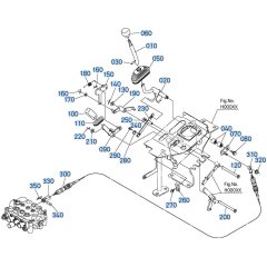 Control Lever Assembly -2 for Kubota R530 Loader