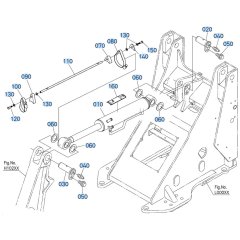 Bucket Cylinder Assembly for Kubota R530 Loader