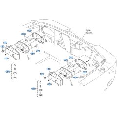 Light (Rear) Assembly for Kubota R540 Loader