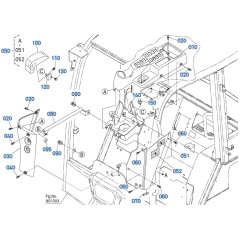 Armrest Assembly for Kubota R540 Loader
