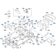 Rear Frame Assembly for Kubota R540 Loader