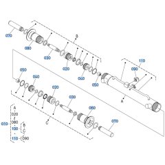 Coupler Cylinder Assembly for Kubota R540 Loader