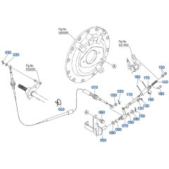 Inching Rod Assembly for Kubota R540 Loader