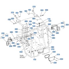 Mirror Assembly for Kubota R540 Loader