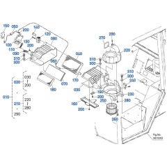 Air Conditioner Assembly for Kubota R540 Loader