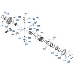 Rear Axle (Differential) Assembly for Kubota R540 Loader