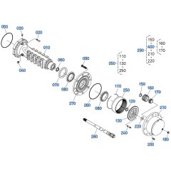 Rear Axle (Hub Reduction) Assembly for Kubota R540 Loader