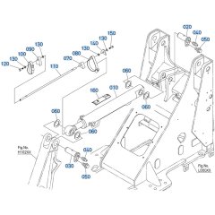 Bucket Cylinder Assembly for Kubota R540 Loader