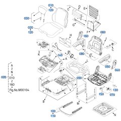 Seat Assembly for Kubota R630 Loader