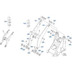 Lift Arm Assembly for Kubota R630 Loader