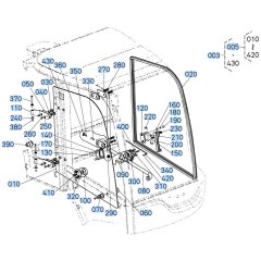 Window Assembly for Kubota R630 Loader