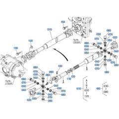 Propeller Shaft Assembly for Kubota R630 Loader