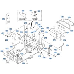 Rear Frame Assembly for Kubota R640 Loader