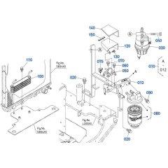 Fuel Filter Assembly for Kubota R640 Loader