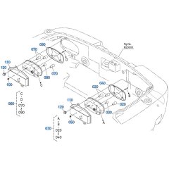 Light Assembly for Kubota R640 Loader