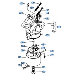 Carburettor Assembly for Kubota SX700 Tiller