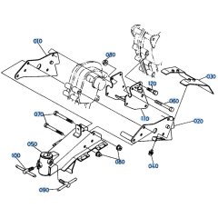 Rotary Frame Assembly for Kubota SX700 Tiller