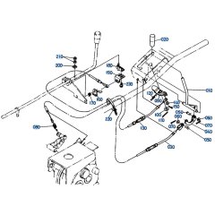 Main Clutch Lever Assembly for Kubota SX700 Tiller